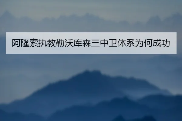 阿隆索执教勒沃库森三中卫体系为何成功